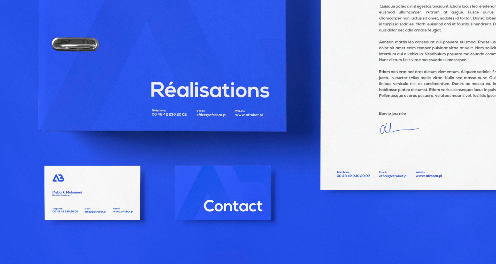 Afrobat Construction — stationery